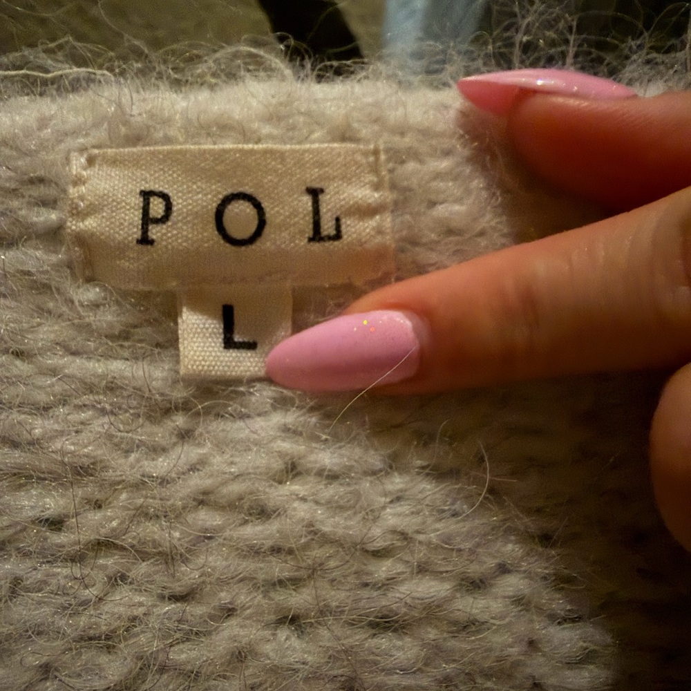 Anthropologie POL Soft Beige Knitwear maxi length, so soft and bundle up cozy.